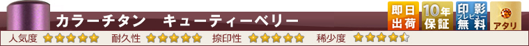 キューティーベリー実印_女性にもおしゃれ印鑑！_Yinkanのはんこ通販店